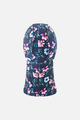 Brushed Jersey Balaclava Blue Floral Print