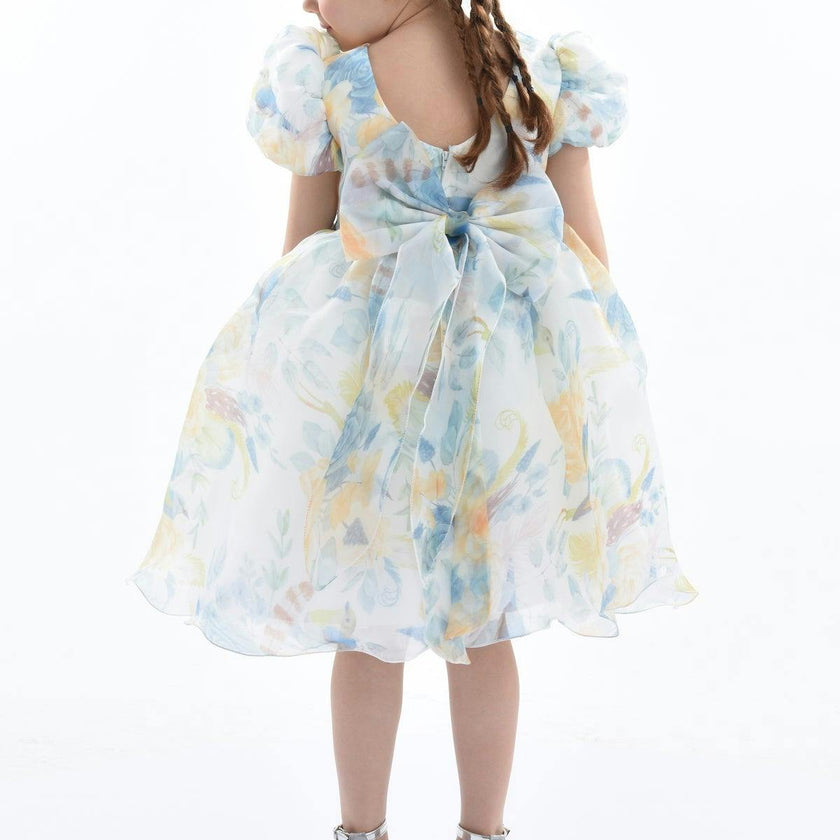 Blue Chablis Floral Garden Organza Dress