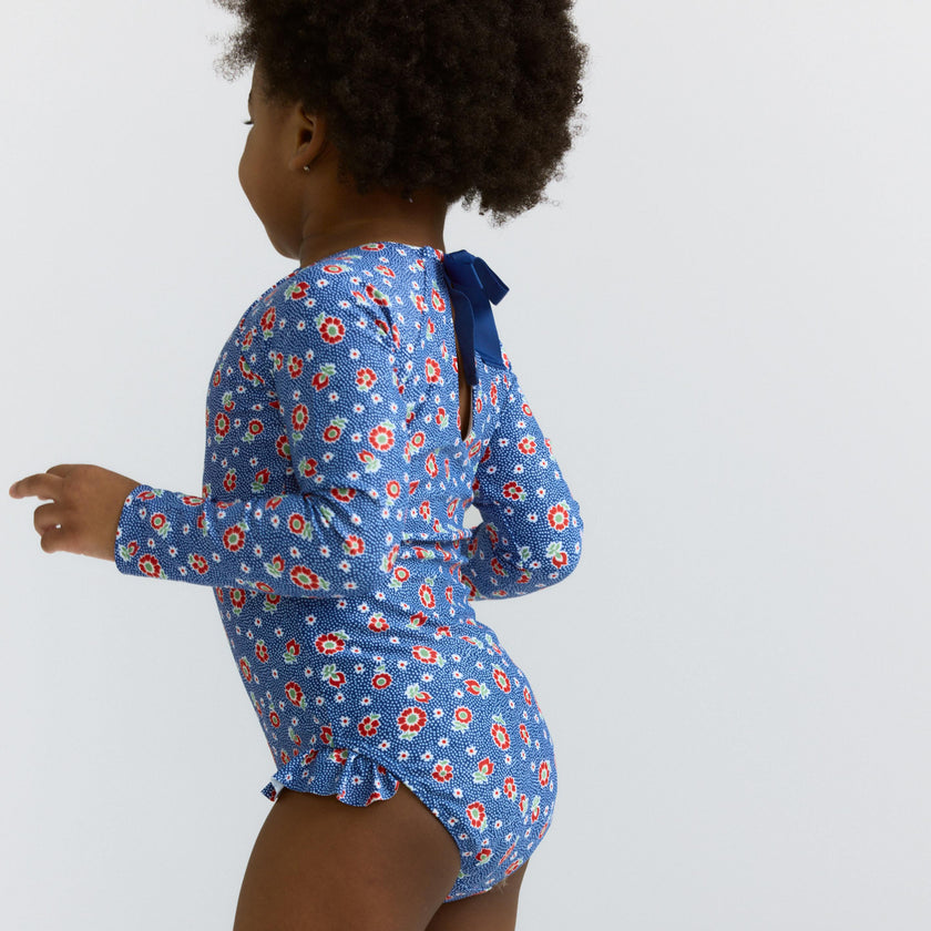 girls chatham floral rashguard one piece