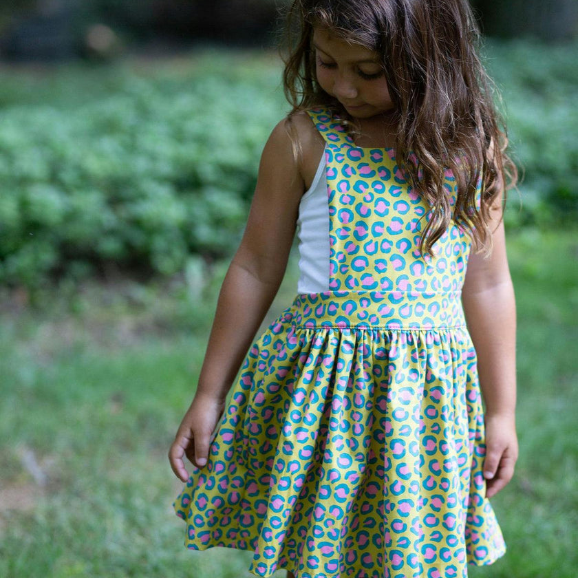 Pinafore Dress in Cheetah