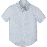 Linen Short Sleeve Shirt, Blue