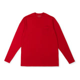 Blake Men's Longsleeve Pocket Tshirt Seasonal Monogram options - Red