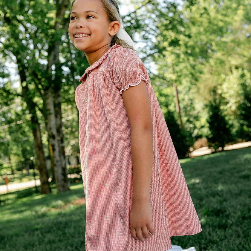 Libby Dress - Red Gingham