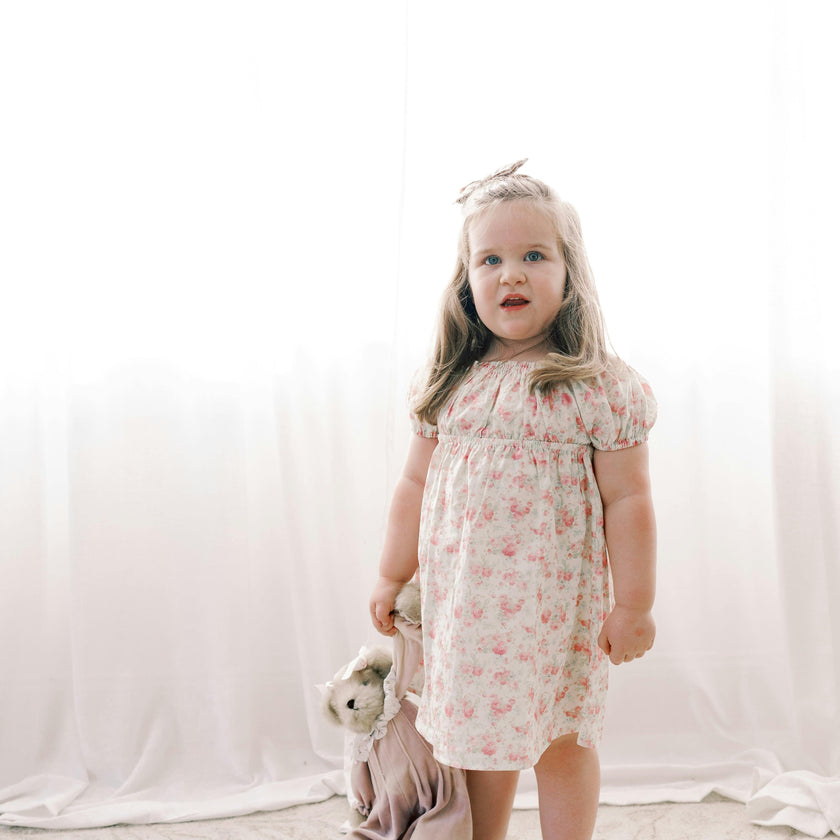 The Kennedi Dress |Pink Blossoms
