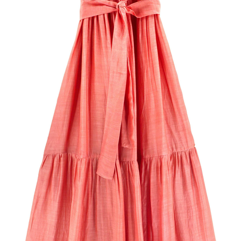 Vienna Maxi Dress in Coral