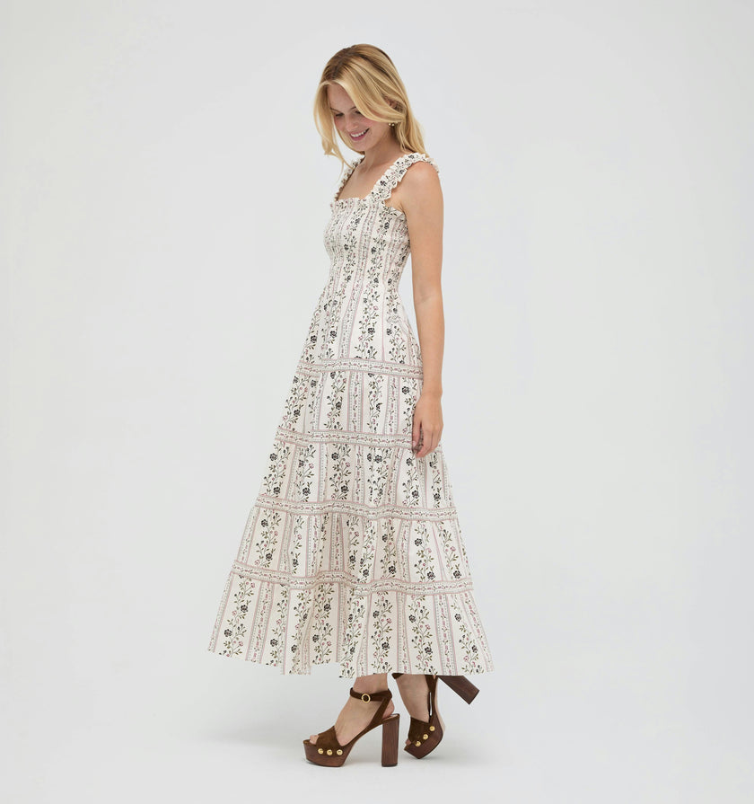 The Goldie Nap Dress -  Kelmscott Ribbon Stripe