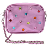 Pink Candy Gem Crossbody Bag