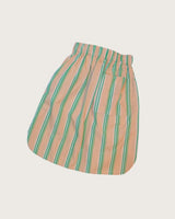 Linnea Green Stripe A-line skirt