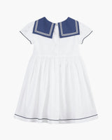 Philippa Sailor Dress in White