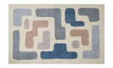 Stacked Washable Wool Area Rug