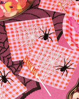 Pink Halloween Napkins - 25 cocktail napkins