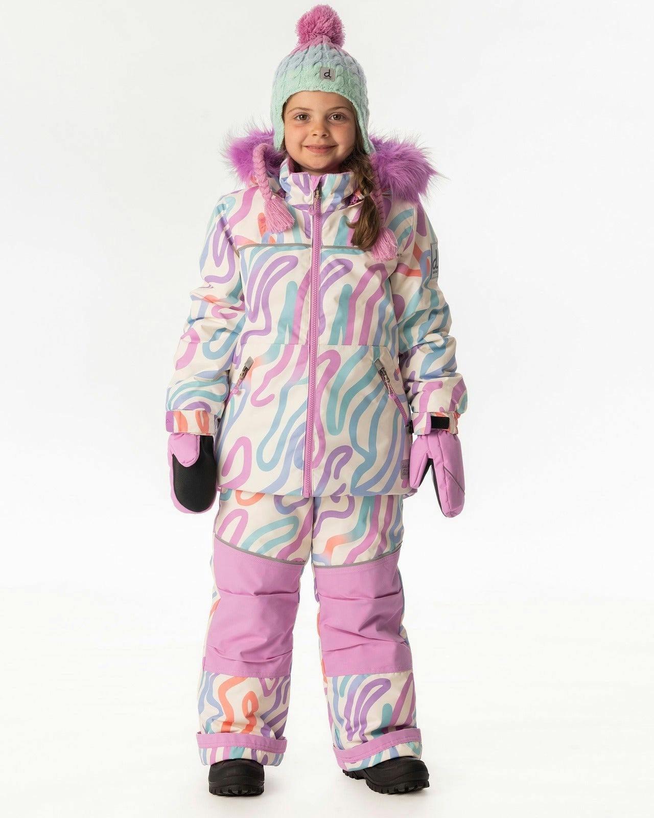 Two Piece Discover Snowsuit Multicolored Line Print