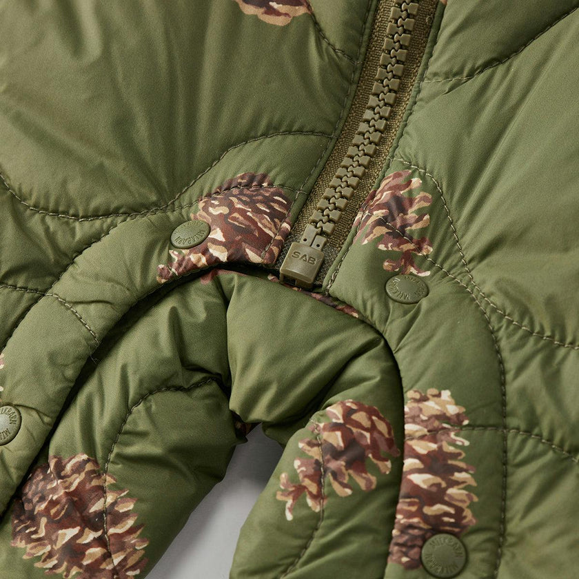 Pinecone Lightweight Down Hooded Jumpsuit