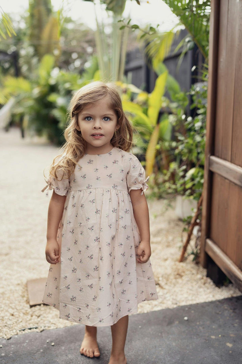 Rose Dot Short Sleeve Dress