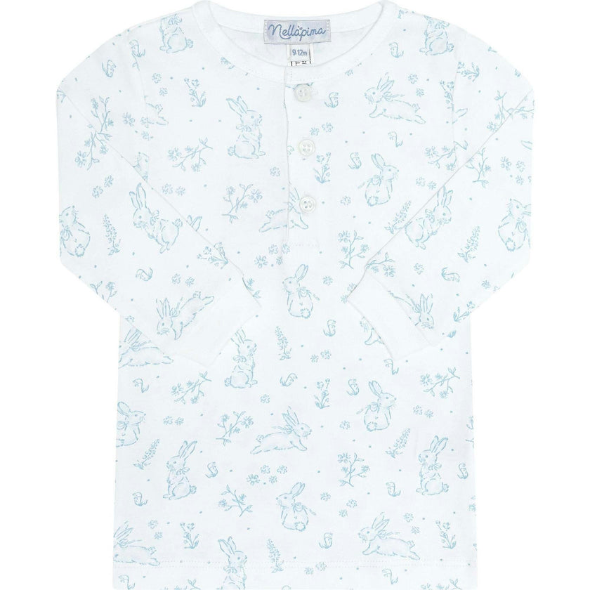 Blue Bunny Toile Pajama