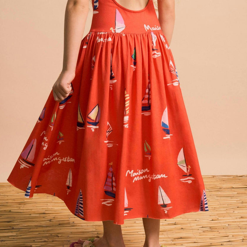 BARCOS DRESS RED
