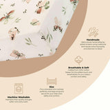 Parker Fitted Crib Sheet (Butterfly)