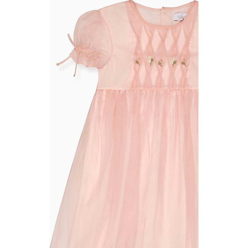 Blush Alba Silk Ceremony Girl Dress