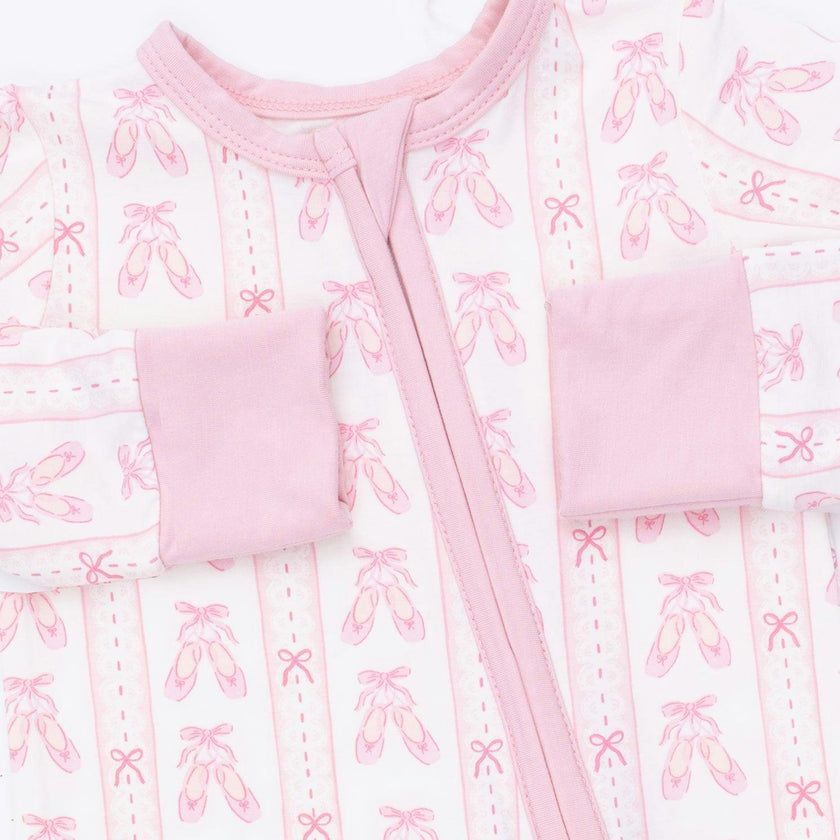 Ballet Shoes Ribbon Stripe - Convertible Romper