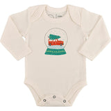 long sleeve graphic bodysuit | snow globe