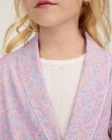 Kid's Twill Robe in Fleur Blush