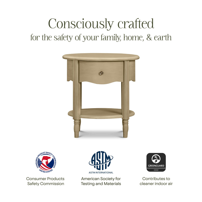 Liberty Assembled Nightstand in Washed Pine