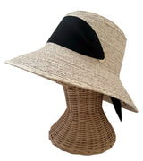 Clematis Bucket Hat (PreOrder Shipping June 15th) - Black Wide & Short Grosgrain Ribbon