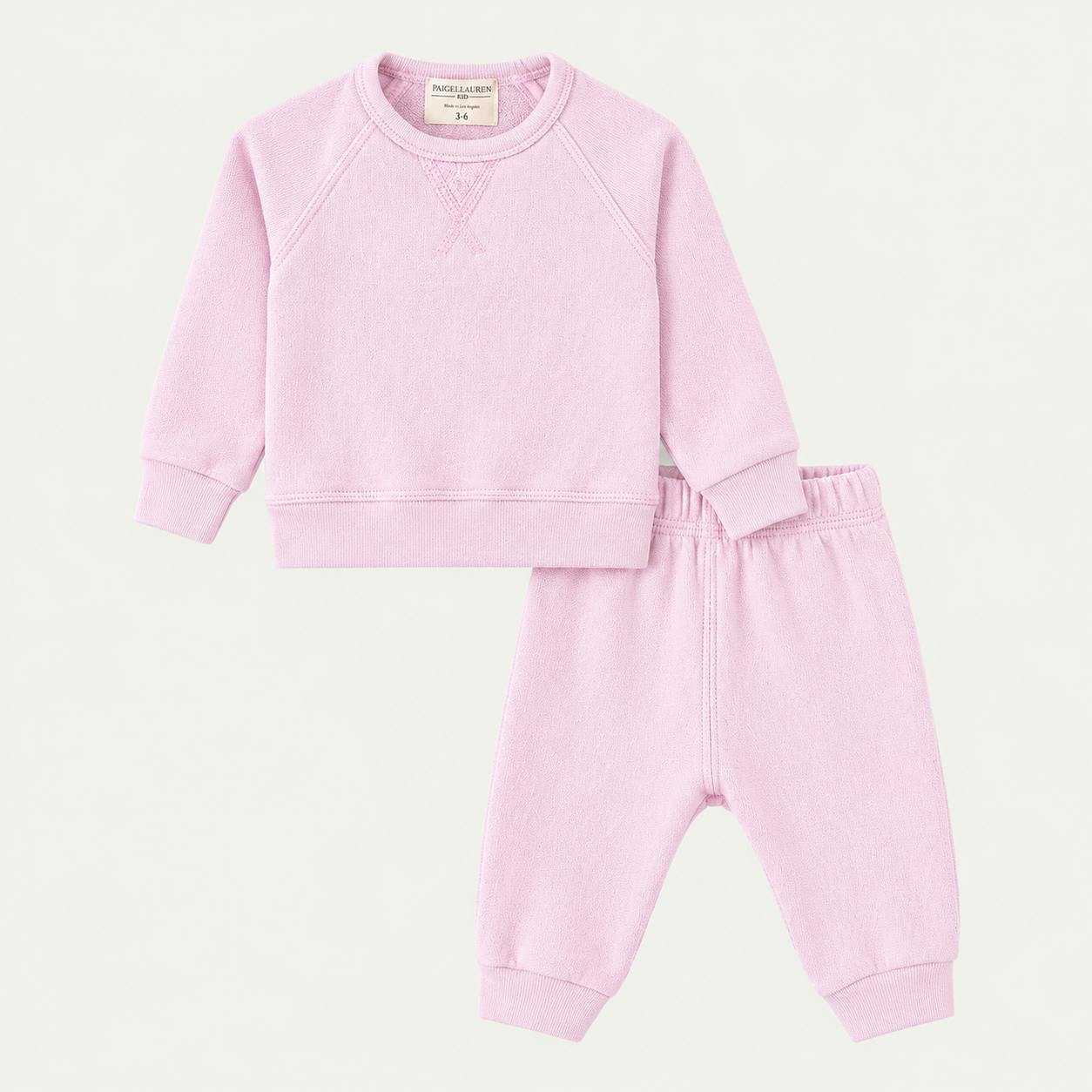 Sherpa Raglan Sweatshirt + Jogger Set