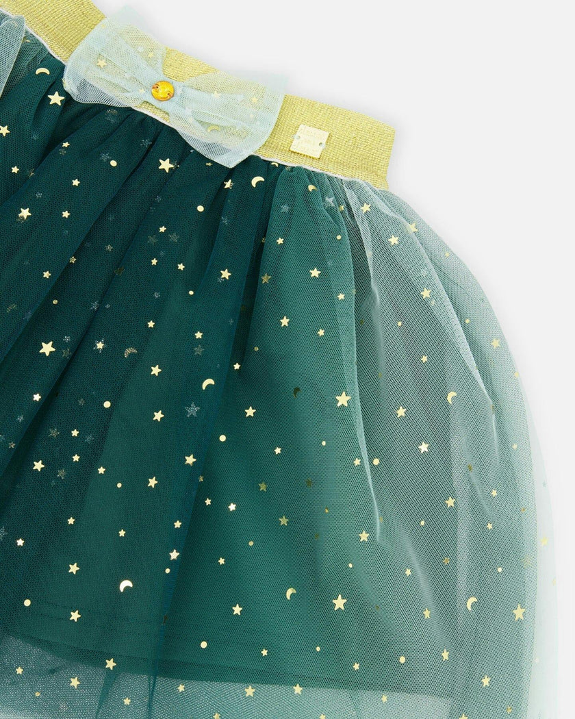 Mesh Skirt with Bow