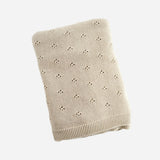 Heirloom Pique Blanket, Birch | Organic Cotton