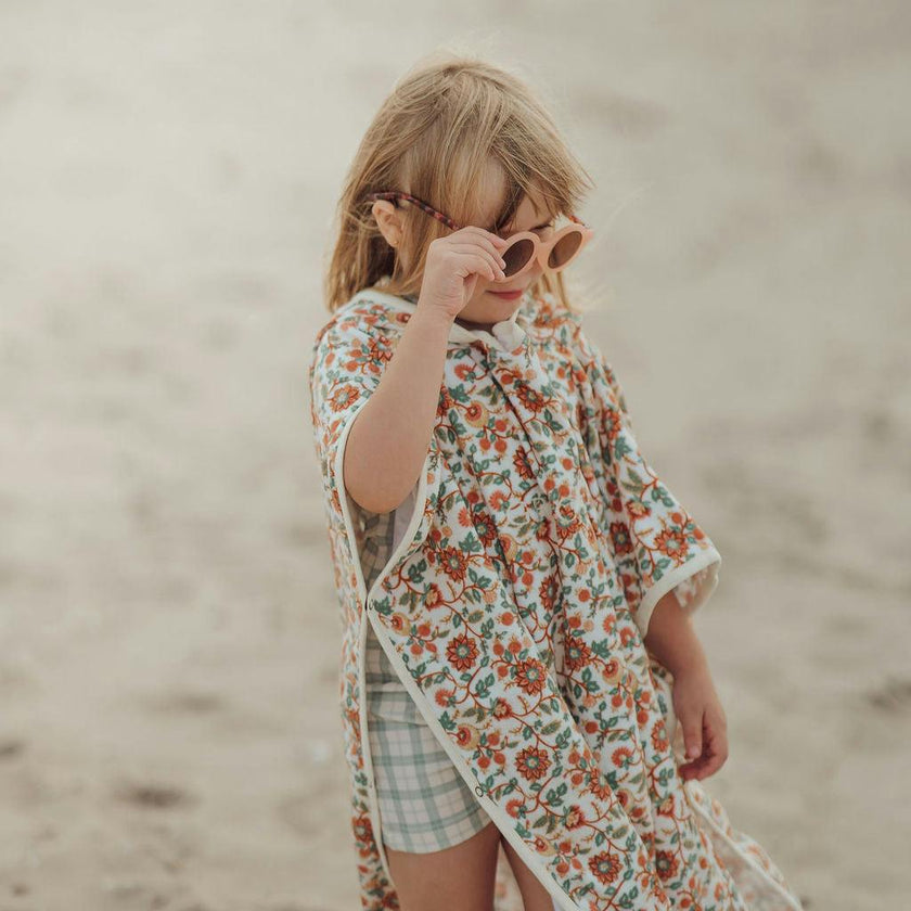 Bathing Towel Poncho | Organic Cotton - In Bloom