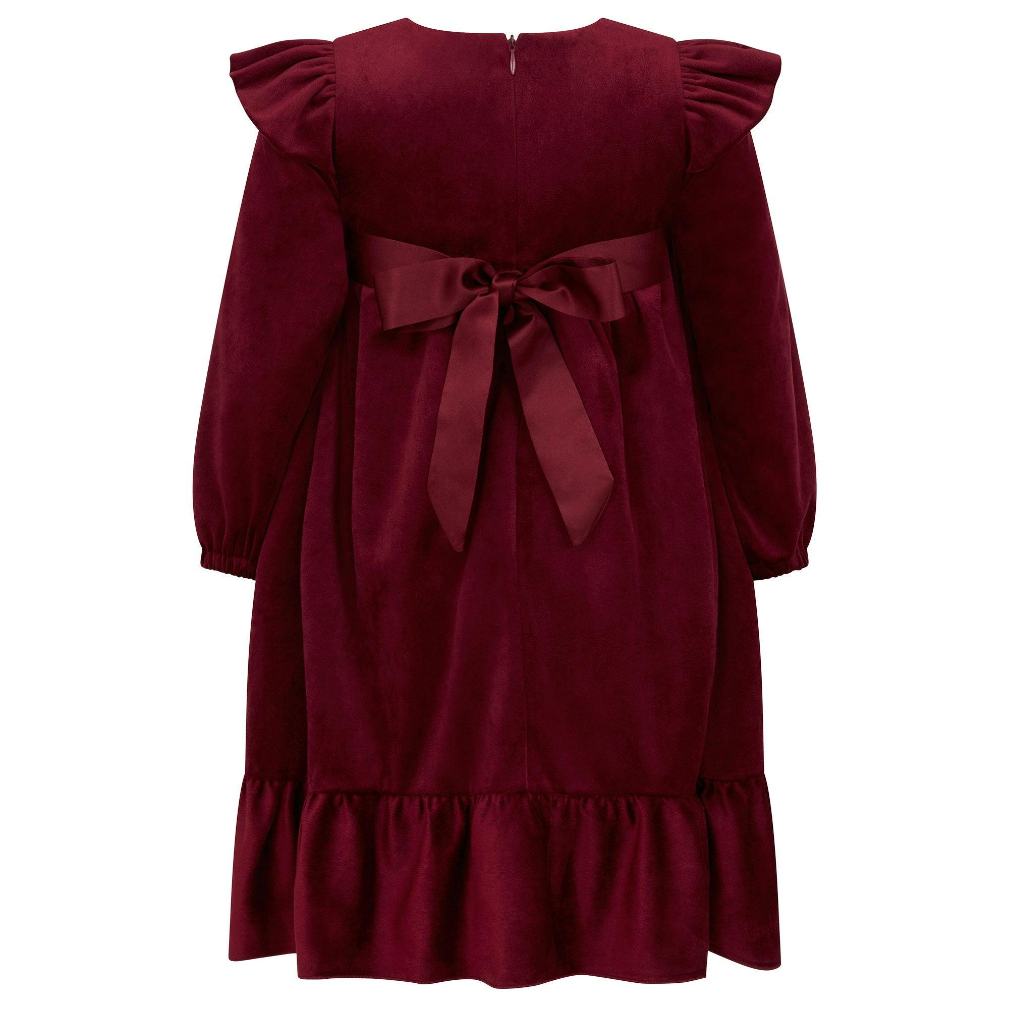 Chloe Velvet & Satin Bow Party Dress