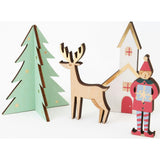 Festive Village Wooden Advent Calendar