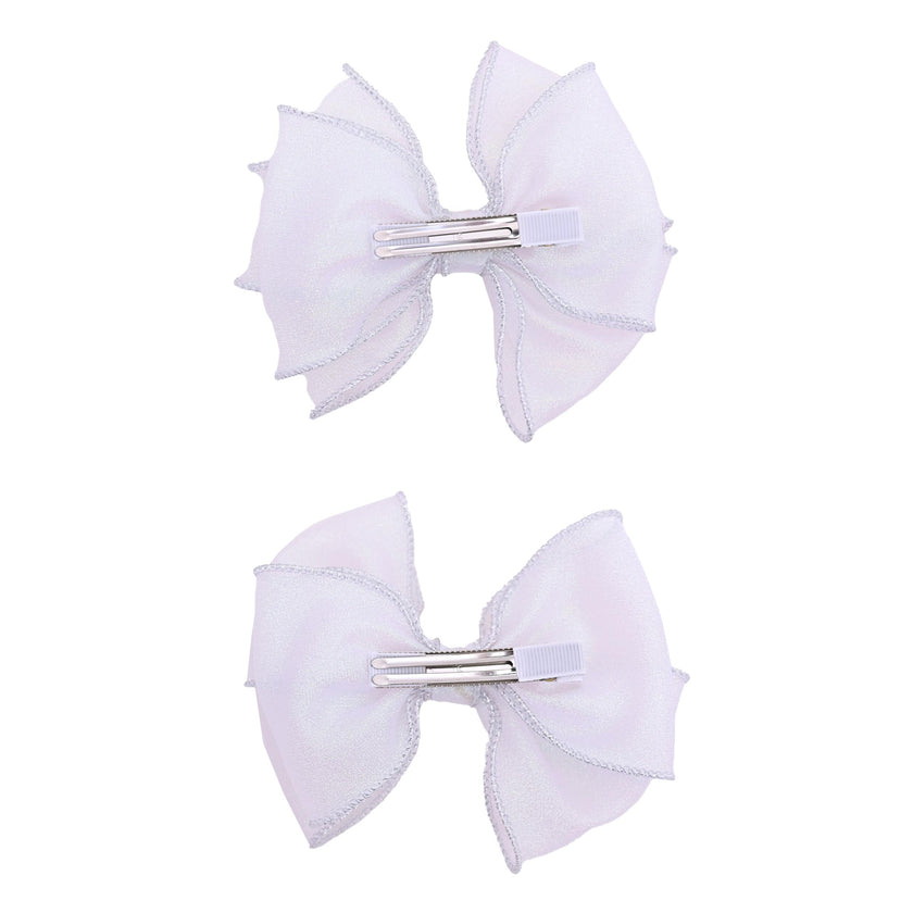 Shimmering Bow Hairclip Set