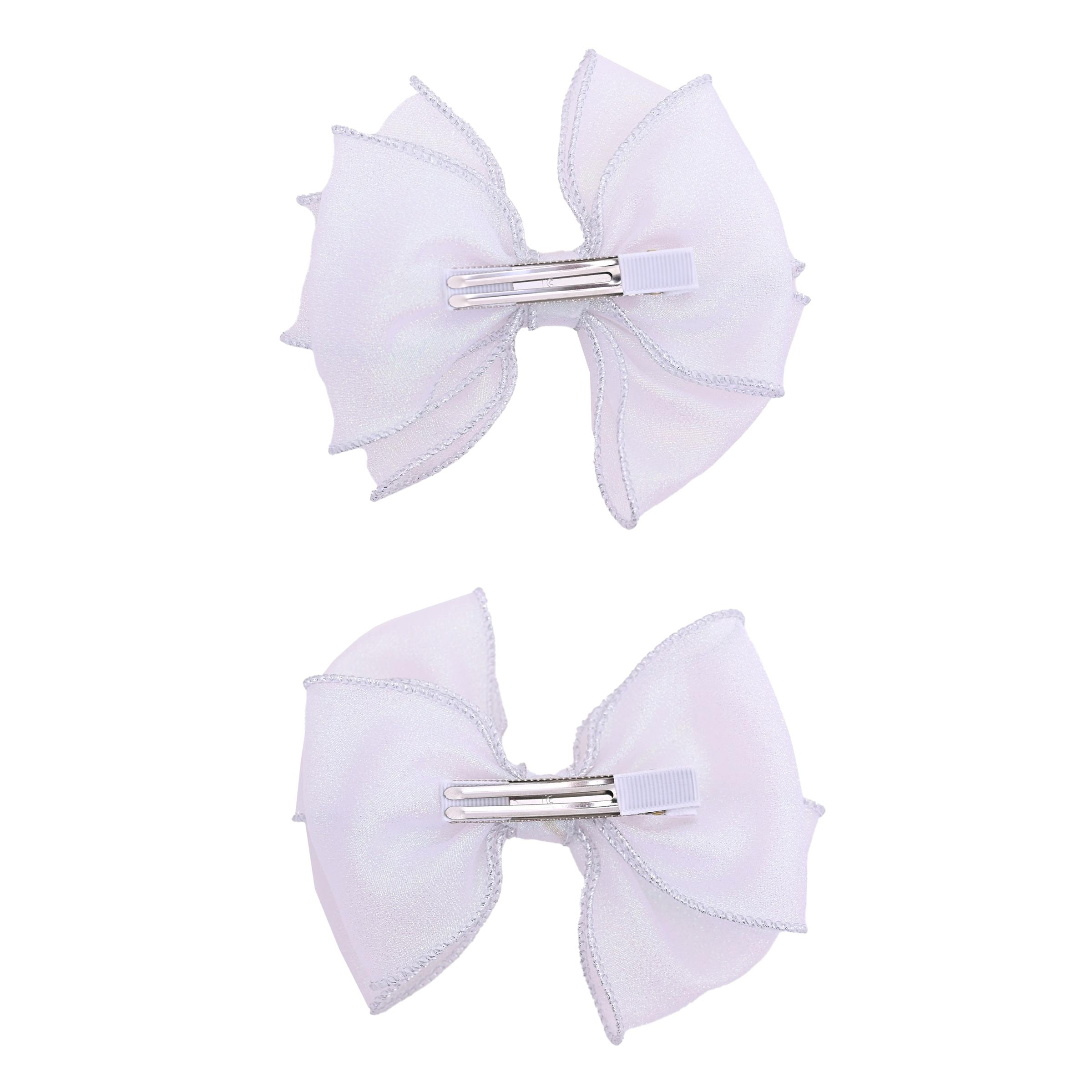Shimmering Bow Hairclip Set