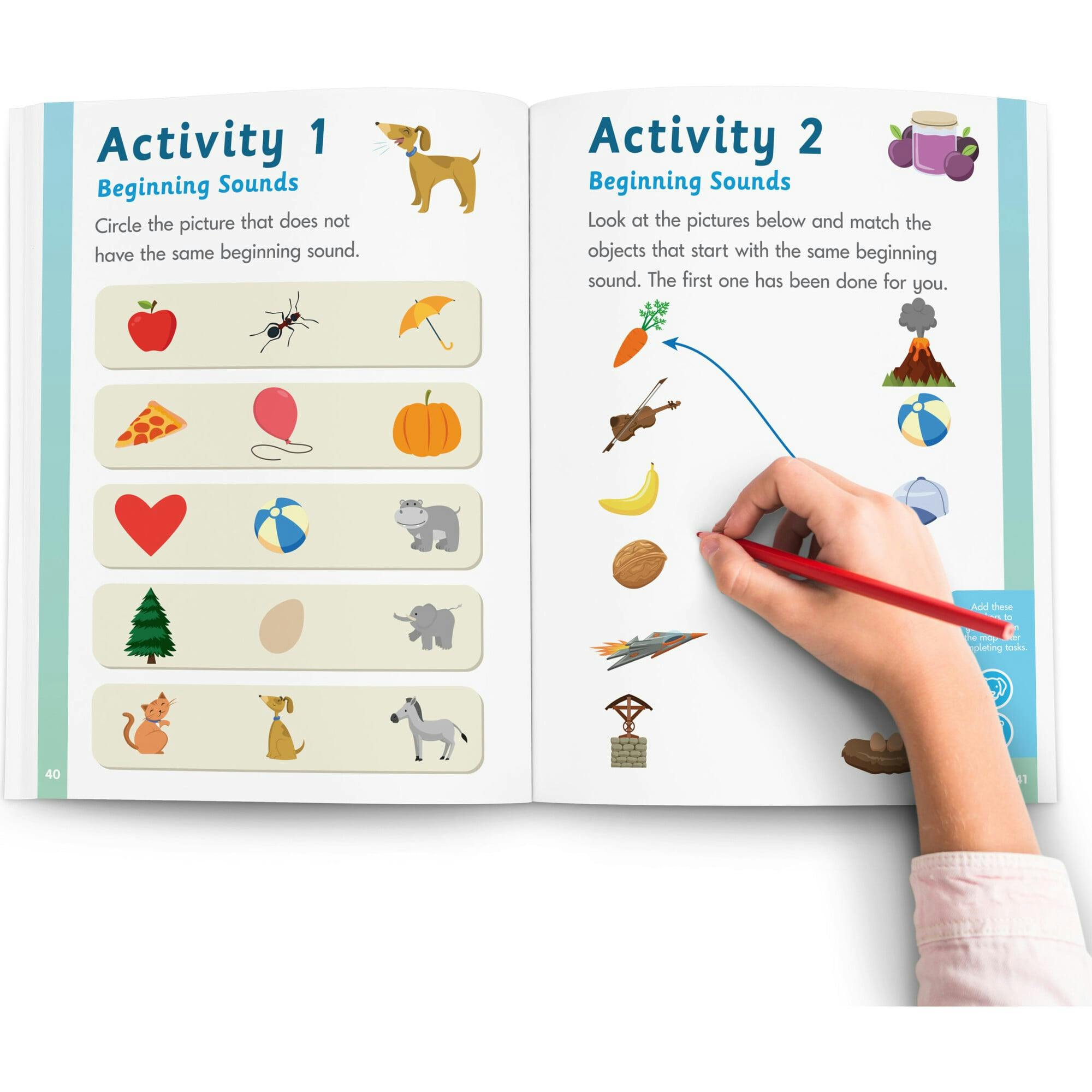 Phase 1 Phonemic Awareness Educational Learning Workbook