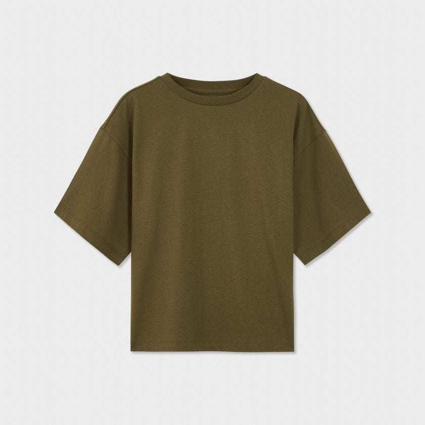 Relaxed Organic Cotton Trumpet Sleeve T-Shirt