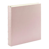 Large Clear Pocket Pebble Grain Leather Photo Album