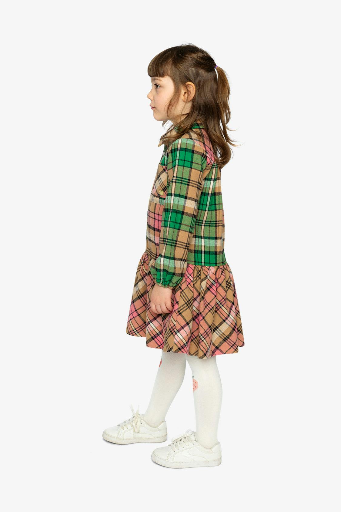 Shirt Plaid Dress Pink And Green