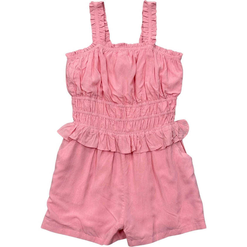 Ruffle Strap Shorts Romper