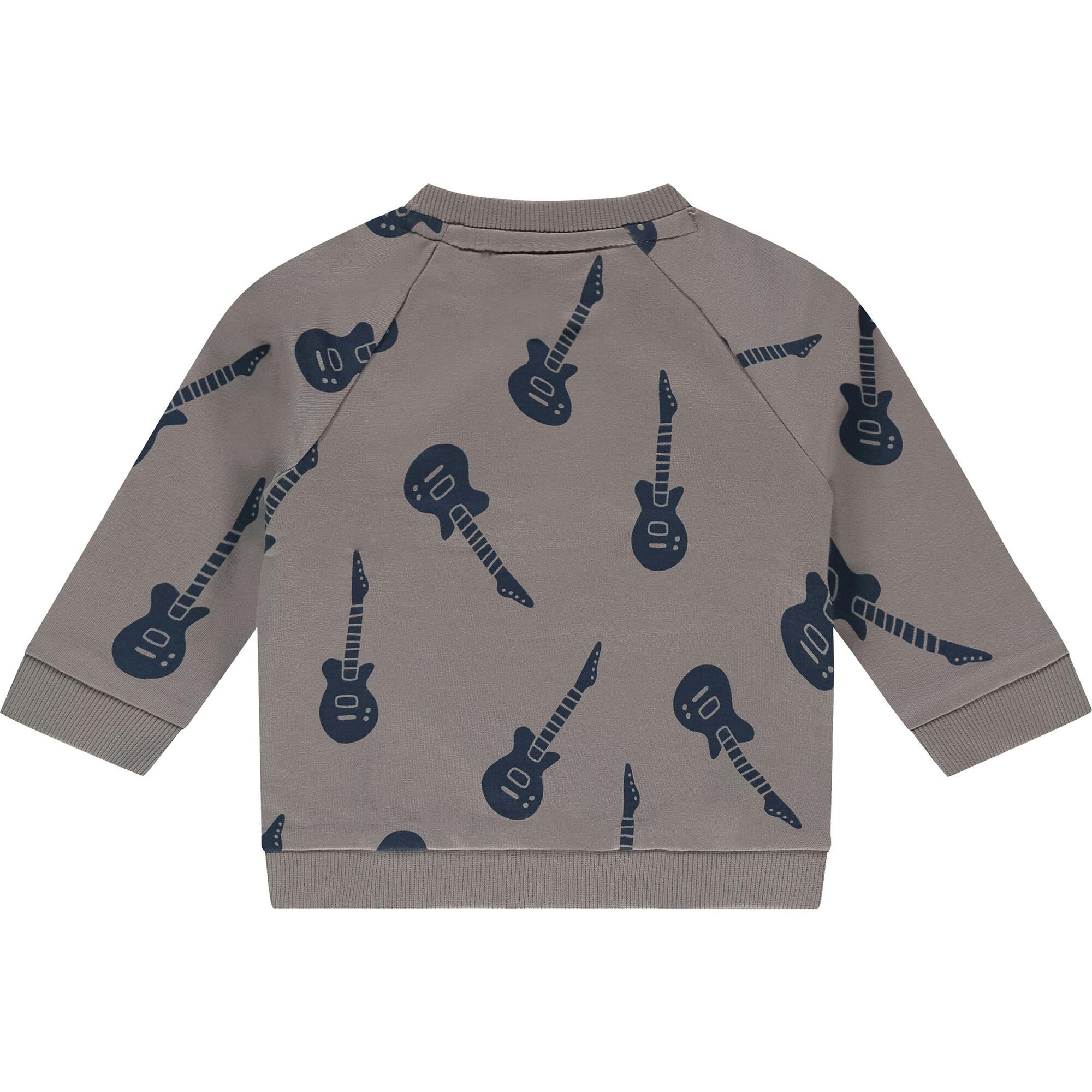 Baby Boy Guitar Print Sweatshirt