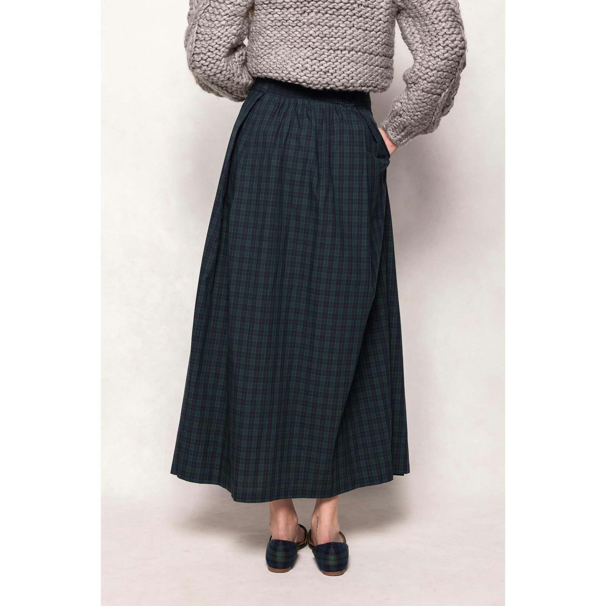 Angela Skirt in Twilight Pine Plaid