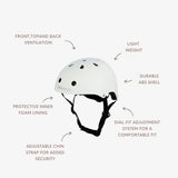 Banwood Classic Kids Bike Helmet — Matte White