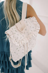 Eloise Quilted Backpack in Vintage Petite Blue