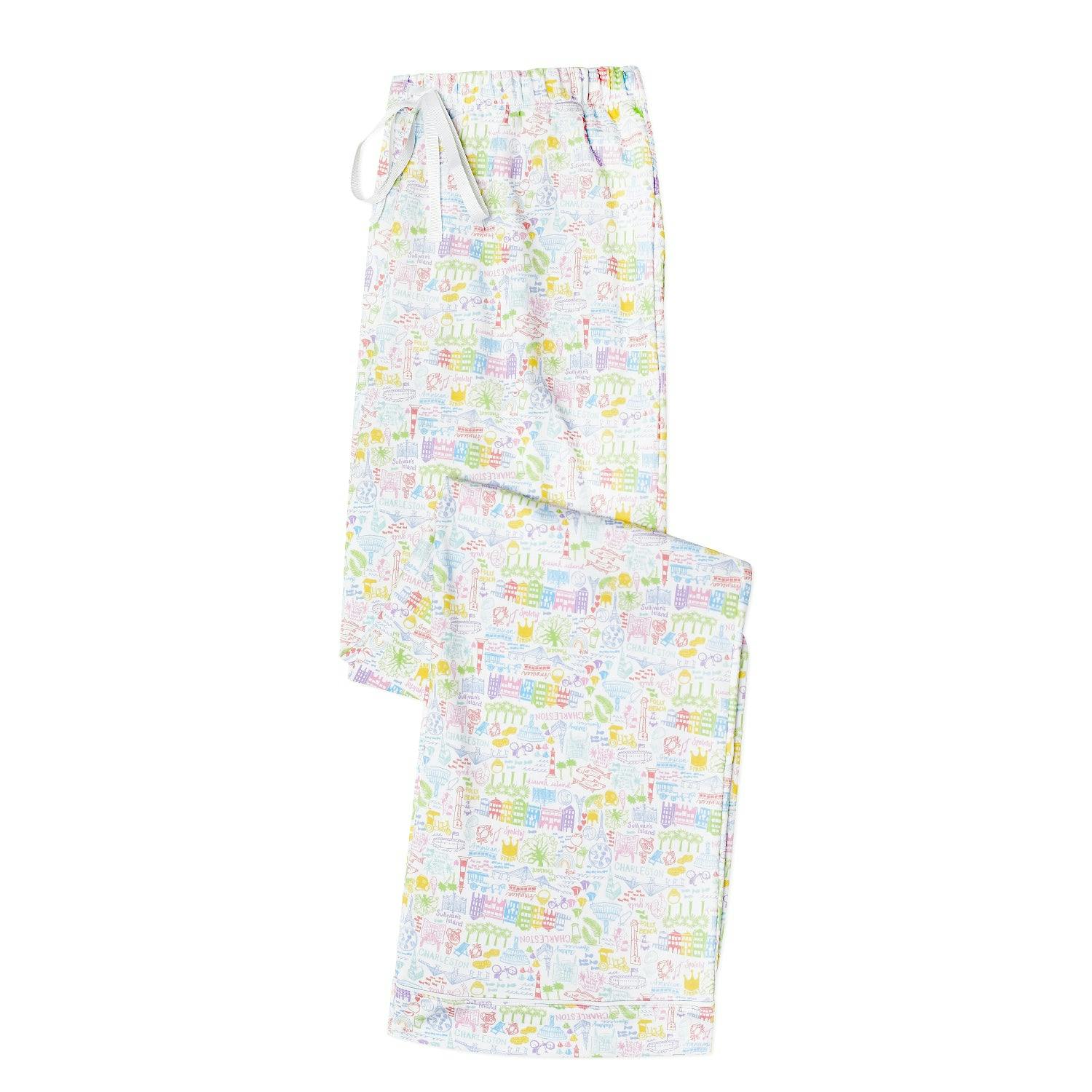 Charleston Women’s Button Front Long Pajama Set
