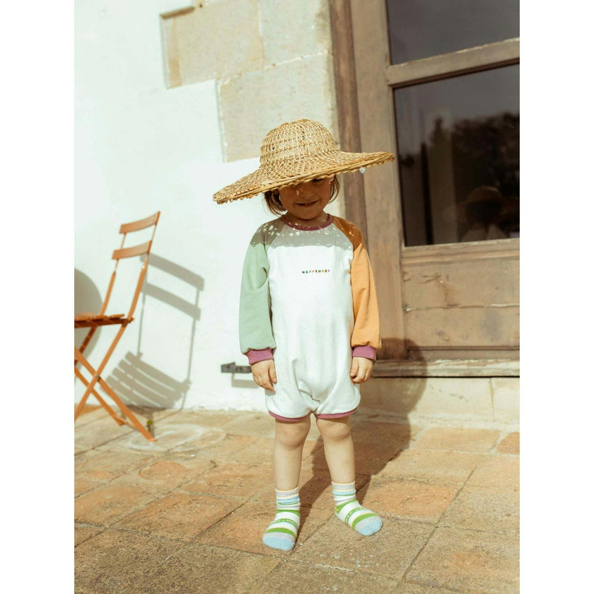 children's cotton playsuit - multicoloured