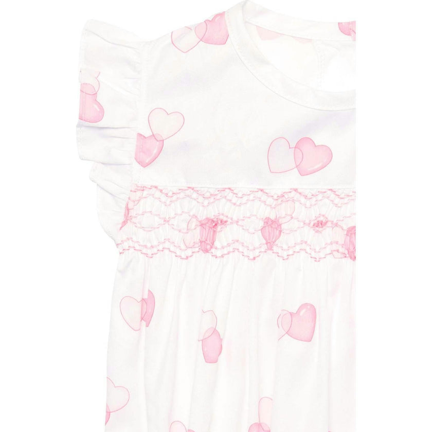 Sweetheart Woven Smocked Bubble