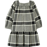 Retro Houndstooth Cotton-Blend Dress