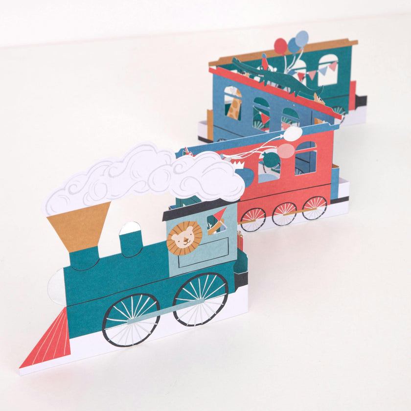 Birthday Train Concertina Card
