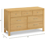 Nantucket 7-Drawer Assembled Dresser in Honey